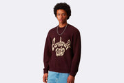 Jersey Carhartt WIP Chedda Sweater Granate para hombre